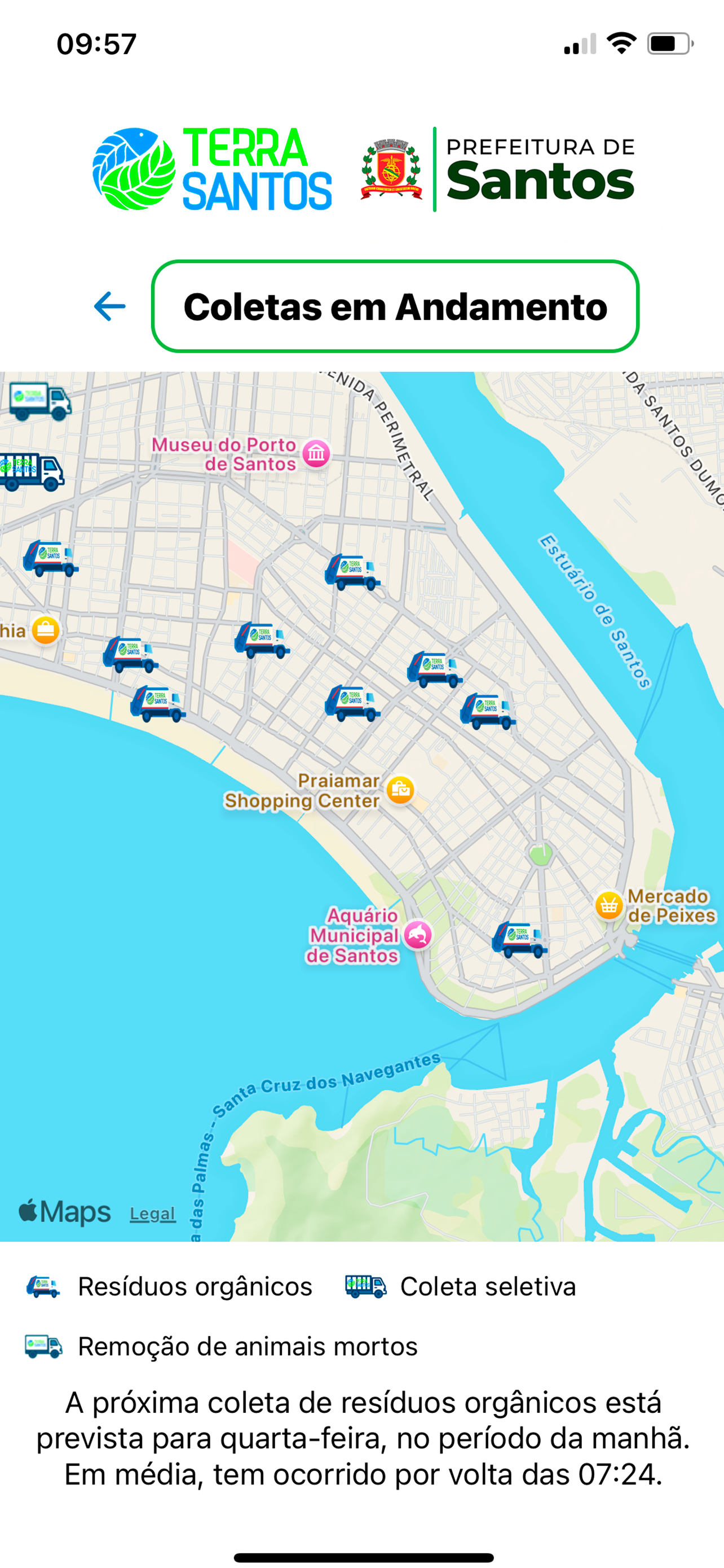 Aplicativo de geolocalização operacional com agenda operacional